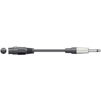 Chord XF-M6J150BK Classic XLRF to 6.3mm Mono Jack Leads