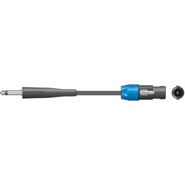 QTX 6.3mm Jack to Spk Plug Speaker Leads