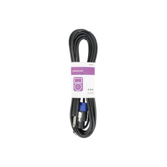 QTX 6.3mm Jack to Spk Plug Speaker Leads