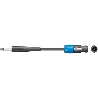 QTX 6.3mm Jack to Spk Plug Speaker Leads