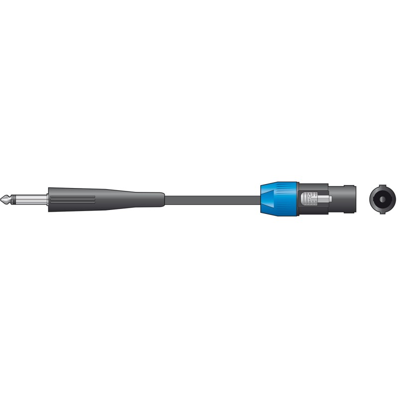 Chord SPK-J300 Classic 6.3mm Jack to Spk Plug Speaker Leads