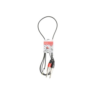 Chord S3J-26J150 Classic 3.5mm Stereo Jack to 2 x 6.3mm Mono