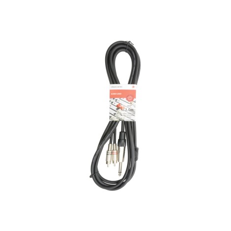 Chord M6J-2R300 Classic 6.3mm Mono Jack to 2 RCA Leads
