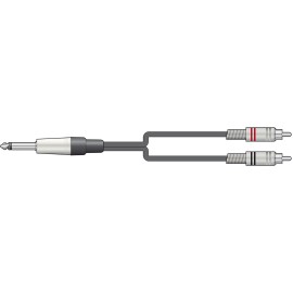 Chord M6J-2R300 Classic 6.3mm Mono Jack to 2 RCA Leads