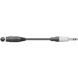 Chord XF-S6J600 Classic XLRF to 6.3mm TRS Jack Leads