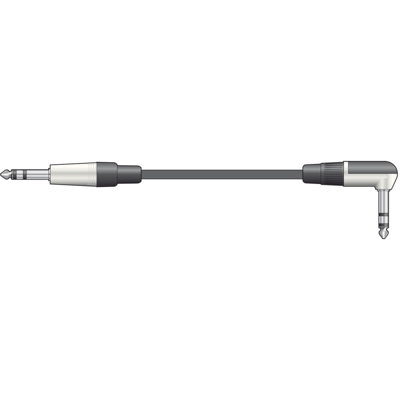 Chord S6J-90J300 Classic 6.3mm TRS Angle Jack to Straight Jack Leads