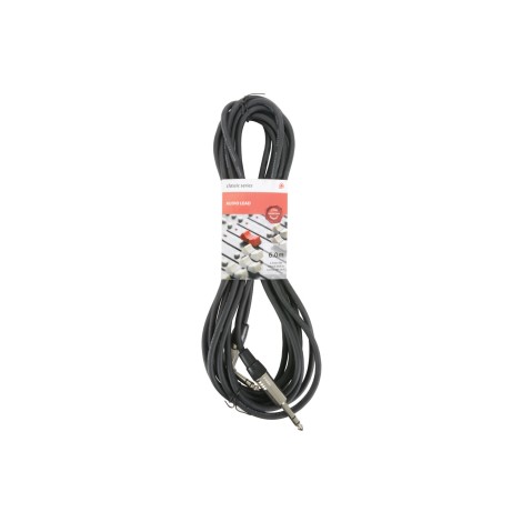 Chord S6J-90J600 Classic 6.3mm TRS Angle Jack to Straight Jack Leads