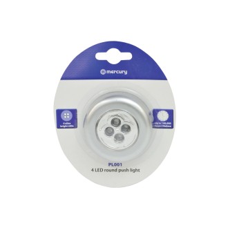 Mercury PL001 4 LED Round Push Light