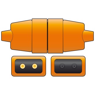 Mercury 2-pin Rubber Connector 10A