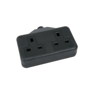 Mercury Rubber 2 Gang Trailing Sockets