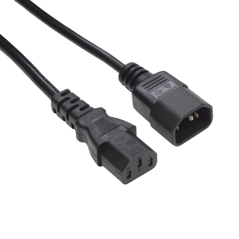 1m IEC Male - IEC Female Cable Lead
