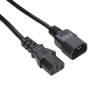 1m IEC Male - IEC Female Cable Lead