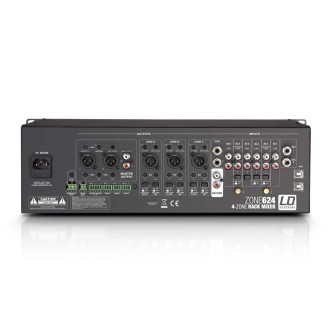 LD Systems ZONE 624 - 19" 4-Zone Mixer 3U