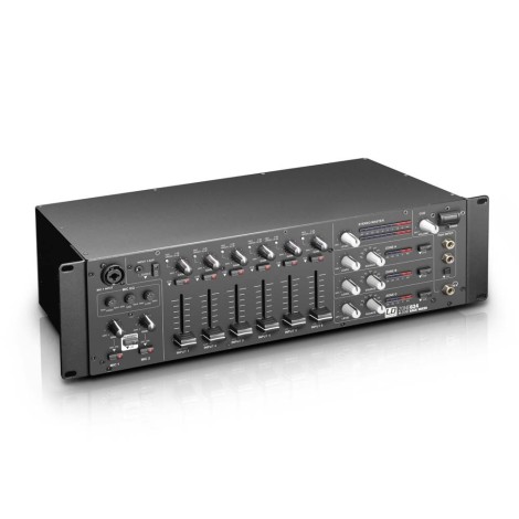 LD Systems ZONE 624 - 19" 4-Zone Mixer 3U,  LDZONE624