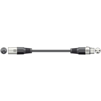 QTX DMX lighting lead, 3-pin XLR plug to 3-pin XLR socket - 6.0m