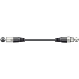 QTX DMX lighting lead, 3-pin XLR plug to 3-pin XLR socket - 6.0m