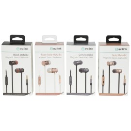 Avlink Magnetic Earphones w/HF Black