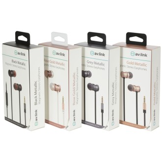 Avlink Magnetic Earphones w/HF Black