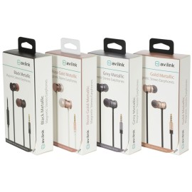 Avlink Magnetic Earphones w/HF Black