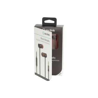 Avlink Magnetic Earphones w/HF Black