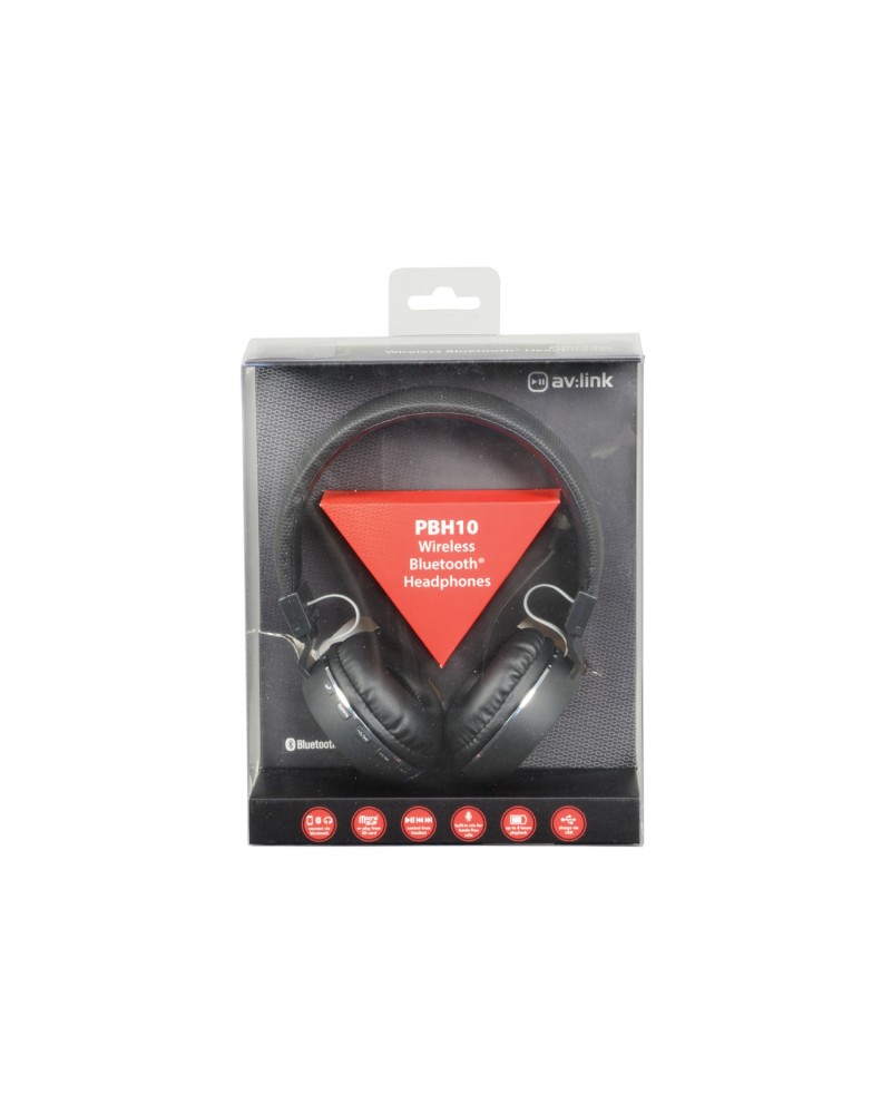 Avlink Wireless Bluetooth® Headphones Black