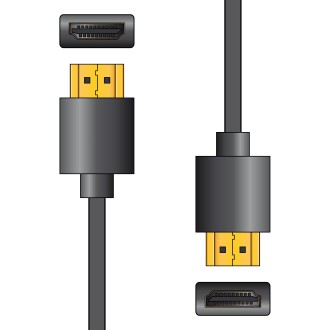 Avlink Thin Wire high speed 4K HDMI lead with Ethernet 0.5m