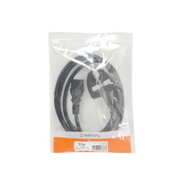 Mercury UK Plug to IEC Power Lead Black 1.5m