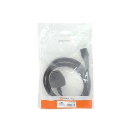 Mercury UK Plug to IEC Power Lead Black 2.0m