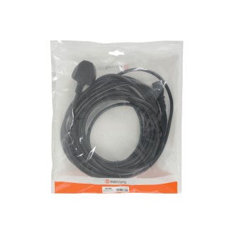 Mercury UK Plug to IEC Power Lead Black 10.0m