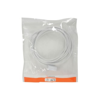 Mercury UK Plug to IEC Power Lead White 5.0m