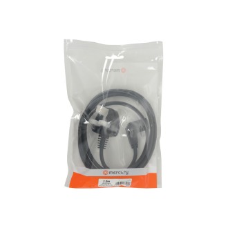 Mercury UK Plug to Right Angle IEC Power Lead 2.0m