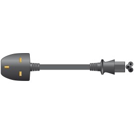 Mercury UK Plug to Clover Mains Power Lead - 1m