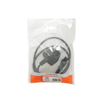 Mercury UK Plug to Clover Mains Power Lead - 1m