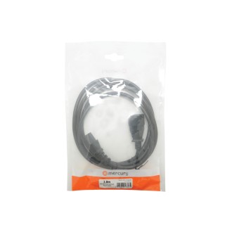 Mercury IEC Plug to Socket Mains Extension Lead - 2.0m