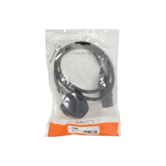 Mercury UK Plug to IEC Hot Mains Power Lead 1.0m