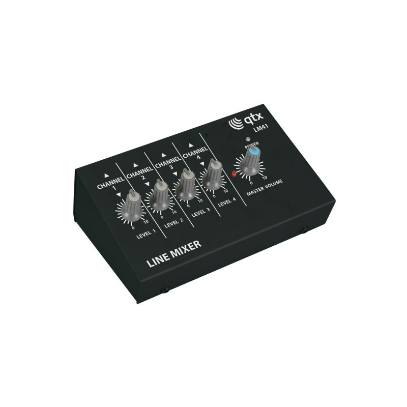Qtx 4 Mono Channel Line Level & Instrument Mixer