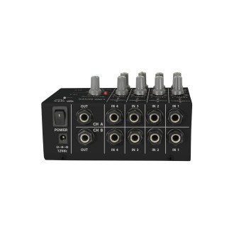 Qtx 4 Stereo Channel Line Level & Instrument Mixer