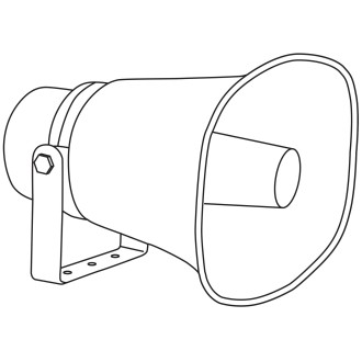 Adastra Rectangular horn speaker, 100V line, 30W rms