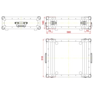 Accu Case ACF-SW/DDR3 Doubledoorrack 19",3 RMS