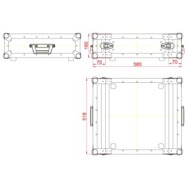 Accu Case ACF-SW/DDR3 Doubledoorrack 19",3 RMS