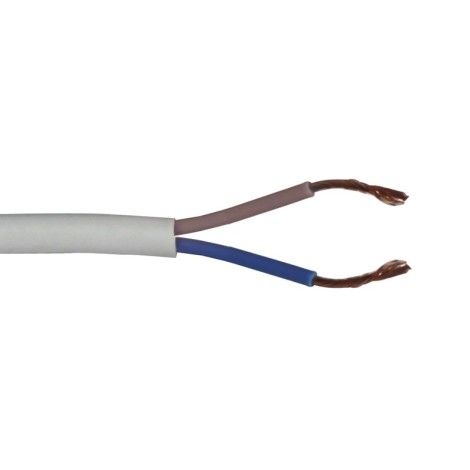 50m 2 Core 0.75mm 100V Speaker Flex (White Sheath)