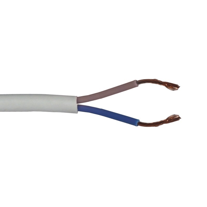50m 2 Core 0.75mm 100V Speaker Flex (White Sheath)