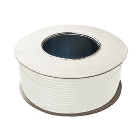 50m 2 Core 0.75mm 100V Speaker Flex (White Sheath)