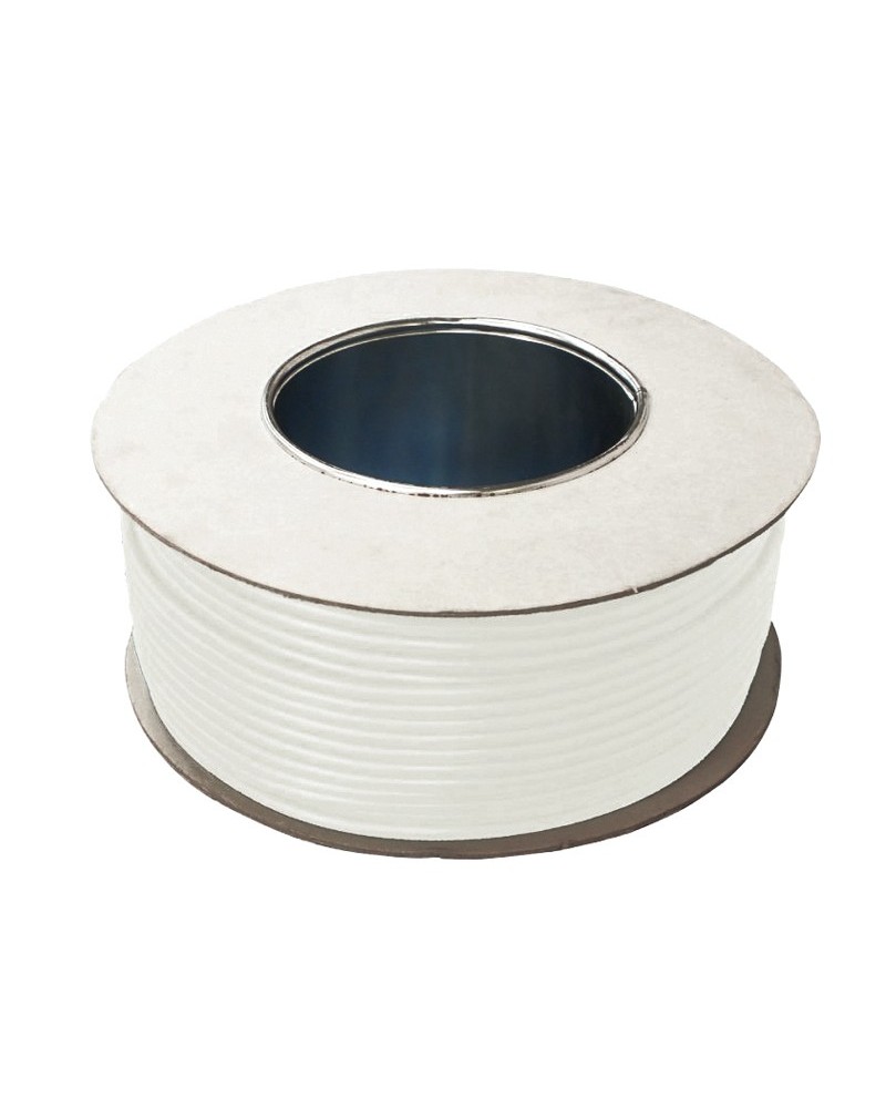 100m 2 Core 0.75mm 100V Speaker Flex (White Sheath)