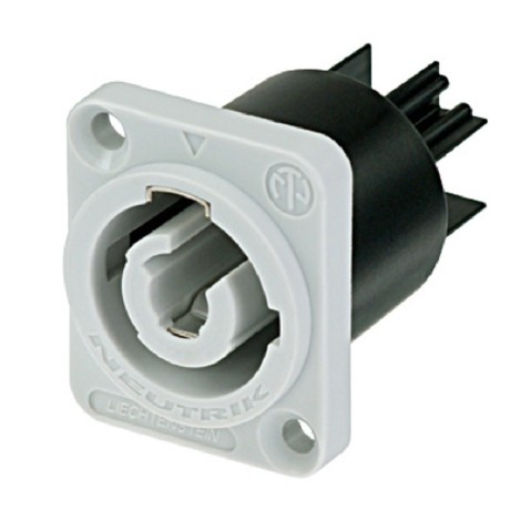 PowerCON B-type Chassis Connector Grey NAC3MPB-1