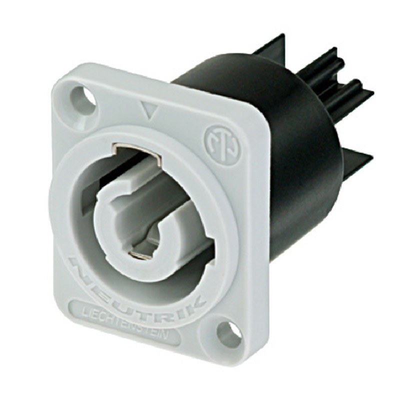 PowerCON B-type Chassis Connector Grey NAC3MPB-1