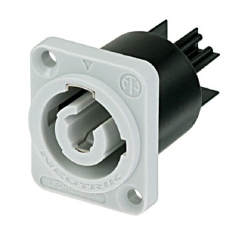 PowerCON B-type Chassis Connector Grey NAC3MPB-1