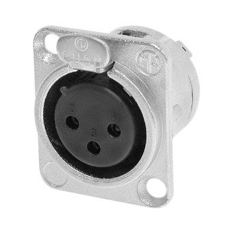 XLR 3-Pin Female Chassis Connector NC3FDL1