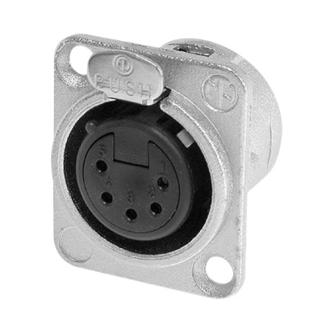 XLR 5-Pin Female Chassis Connector NC5FDL1
