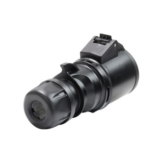 32A 230V 2P+E Black Connector (223-6X)